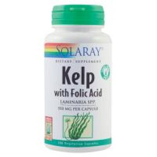Kelp with folic acid 100cps SOLARAY