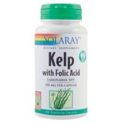 Kelp with folic acid 100cps SOLARAY