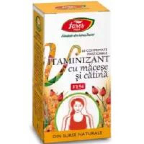 Vitaminizant cu macese si catina f154 60cpr FARES