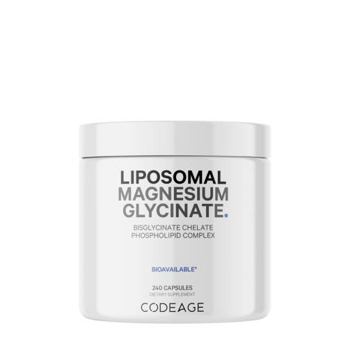 Magneziu Bisglicinat Lipozomal cu Bioperine - Formula cu Absorbtie Superioara, 240 cps, Codeage, GNC