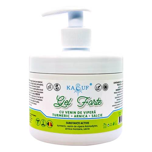 GEL FORTE pentru dureri CU  VENIN DE VIPERA 500ml, KASUF