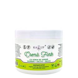 Crema Forte cu Venin de Vipera, Ghimbir, Salcie, Salvie 500 ml, KASUF