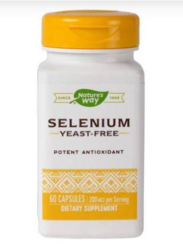 Selenium 200mcg 60 caps Natures Way - Secom