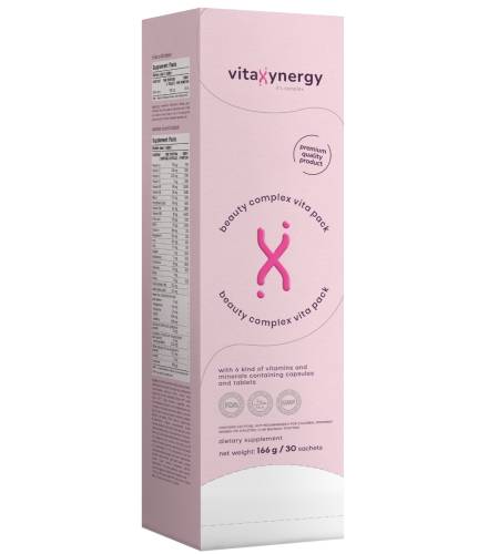 Pachet Complex de vitamine pentru frumusete, 30x166g, Vitaxynergy