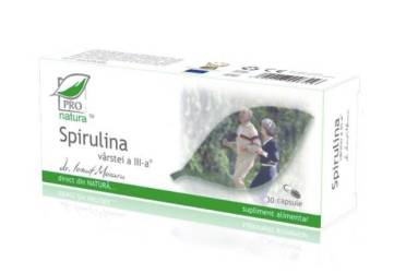 Spirulina varstei a III-a, 30cps - MEDICA