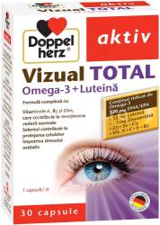VIZUAL TOTAL OMEGA 3 + LUTEINA DOPPEL AKTIV 30cps, DOPPELHERZ