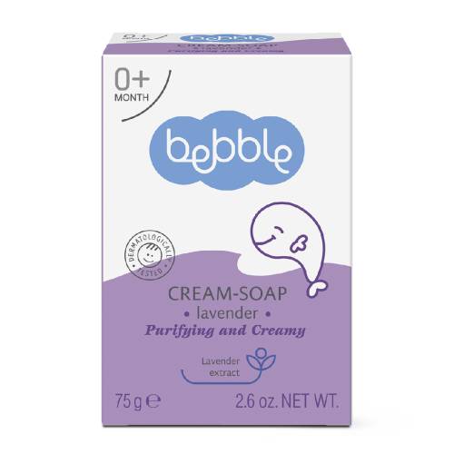 Sapun crema cu lavanda, 75 g, Bebble