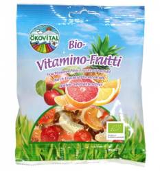 Jeleuri cu fructe si vitamine, fara gluten, eco-bio, 100g - Okovital