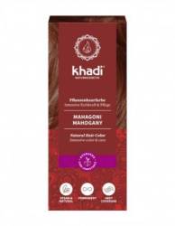 Henna, vopsea de par fara amoniac, Rosu Mahon, 100 g, Khadi