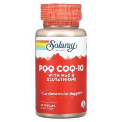 PQQ, CoQ10, NAC si Glutation, 30 de capsule vegetale, Solaray - Secom