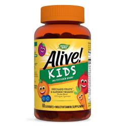 Alive Kids Multivitamin Gummy, multivitamine pentru copii, 60 jeleuri, Secom