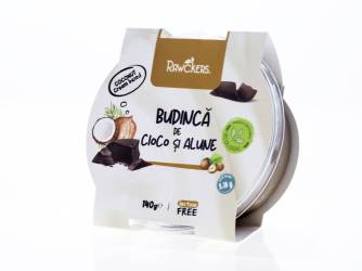Budinca vegana din crema de cocos cu caramel, eco-bio, 140g, Rawckers