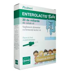 ENTEROLACTIS BABY - probiotic 30 miliare, picaturi, 10 ml, Sofar