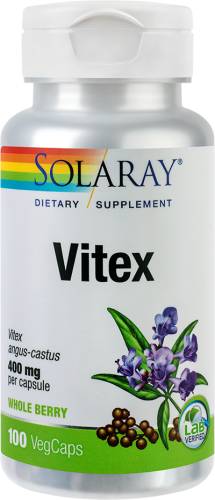 Vitex 400mg 100 cps veg - Solaray - Secom