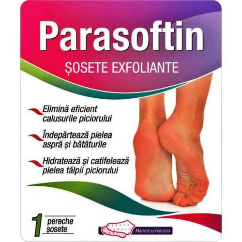 Sosete Exfoliante Parasoftin 1 Pereche, ZDROVIT