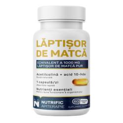Laptisor de matca 1000mg, 60 capsule moi, Nutrific