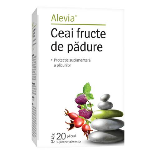 Ceai cu fructe de padure, 20 plicuri, Alevia