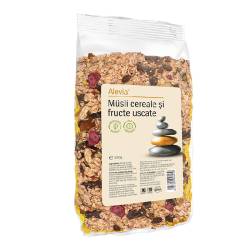 Musli cereale si fructe uscate, 500 g, Alevia