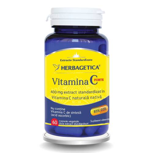 Vitamina C Forte 400mg x 60cps (Herbagetica)