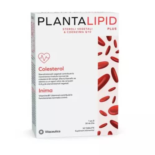 PLANTALIPID PLUS - colesterol normal, inima sanatoasa, 30 comprimate, VITACEUTICS