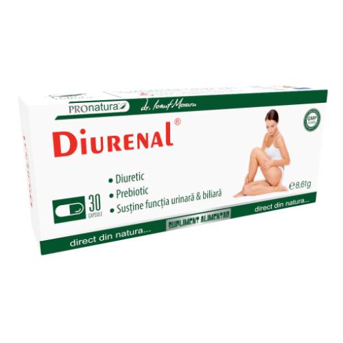 Diurenal, sustine functia urinara si biliara, 30 capsule, Medica - Pro Natura