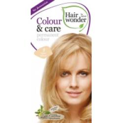 Vopsea permanenta fara amoniac, colour & care, 8 light blond, hairwonder  40+20ml HENNAPLUS