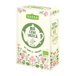 Ceai bio de urzica, 15 plicuri, Vedda