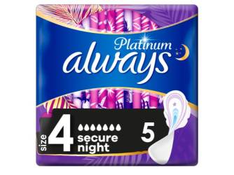 Absorbante Platinum Night Ultra, 5 bucati, Always