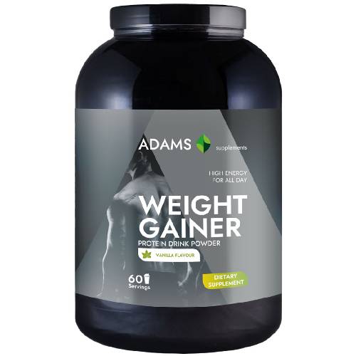Weight Gainer cu aroma de vanilie, 3000g, Adams Vision