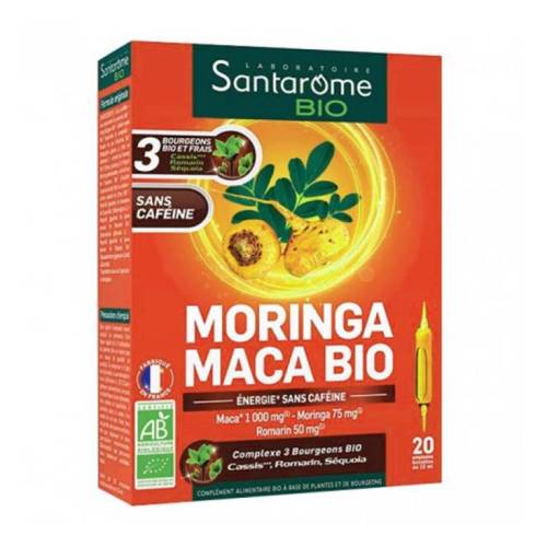 Maca - Moringa, eco-bio, 20 fiole, Santarome