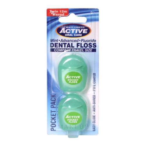 Ata dentara activa ceruita cu Fluor, 2*12 m, Beauty Formulas