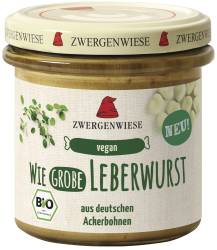 Crema tartinabila vegana Leberwurst - pate cu gust de caltabos - eco-bio, 140 g, Zwergenwiese