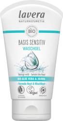 Gel curatare fata cu aloe vera si jojoba, bazis sensitiv, eco-bio, 125 ml, Lavera