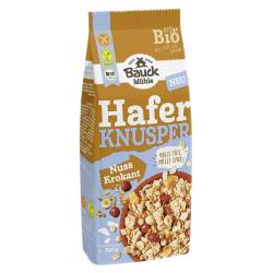 Musli crocant cu ovaz si nuci, fara gluten, eco-bio, 300 g, BauckHof
