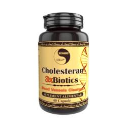 CHOLESTERAN 3XBIOTICS, ajuta la diminuarea colesterolului din sange, 40 capsule, Medica - Pro Natura
