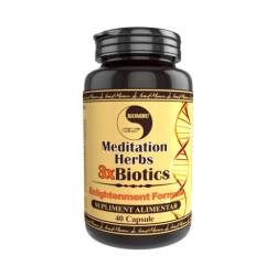 Meditation Herbs 3XBiotics, sustine rezistenta la stres, 40 capsule, Medica - Pro Natura