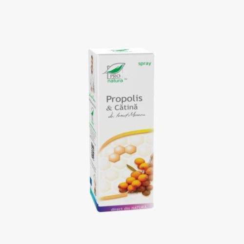 Spray propolis cu catina, 100 ml, Medica - Pro Natura