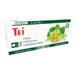 Tei capsule, cu rol in imbunatatirea respiratiei, 30 capsule, Medica - Pro Natura