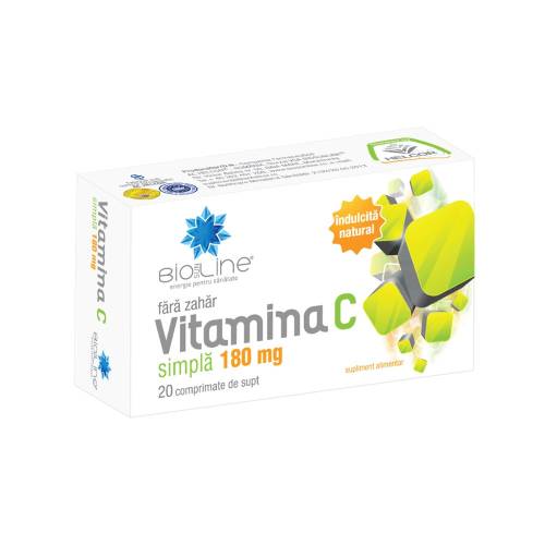 Vitamina C simpla 180mg x 20cp supt Helcor