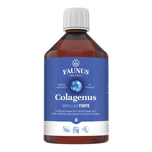 Colagen hidrolizat pentru articulatii Colagenus Articulatii Forte, 500ml, Faunus Plant