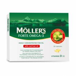 Moller's Forte with cod liver oil Omega-3, 30 capsule