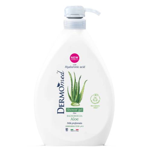Gel de dus cu aloe cu dispenser, 1000ml, Dermomed