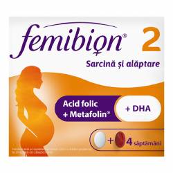 Femibion 2 sarcina si alaptare, 28 comprimate + 28 capsule, Dr. Reddys