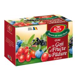 Ceai Aromofruct de goji cu fructe de padure, 20 plicuri, Fares