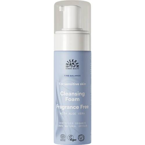 Spuma de curatare fata, fara parfum - piele sensibila, eco-bio, 150 ml, Urtekram
