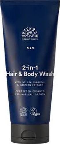Gel de dus 2 in 1, par si corp pentru barbati, eco-bio, 200 ml, Urtekram