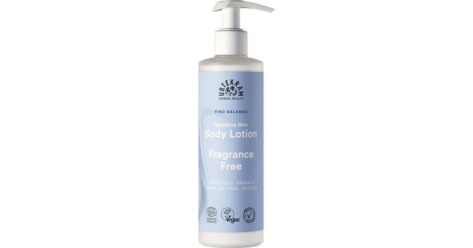 Lotiune de corp pentru piele sensibila, fara parfum, 245 ml, Urtekram