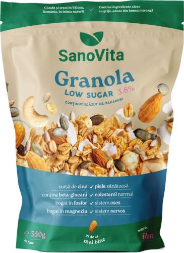 Granola Low Sugar, 350g, SanoVita