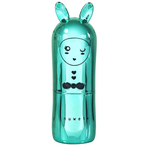 Balsam de buze cu sclipici si parfum de cupcake pentru copii Turquoise, 3.5g, Inuwet