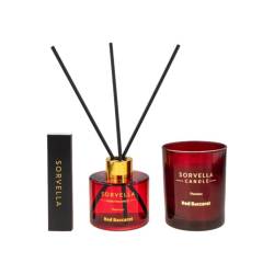 Set Aromatizator 120ml + Lumanare parfumata 170g Red Baccarat, Sorvella